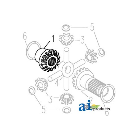 A & I Products Gear, Diff. Side 6.4" x4.8" x6.4" A-C5NN4236A